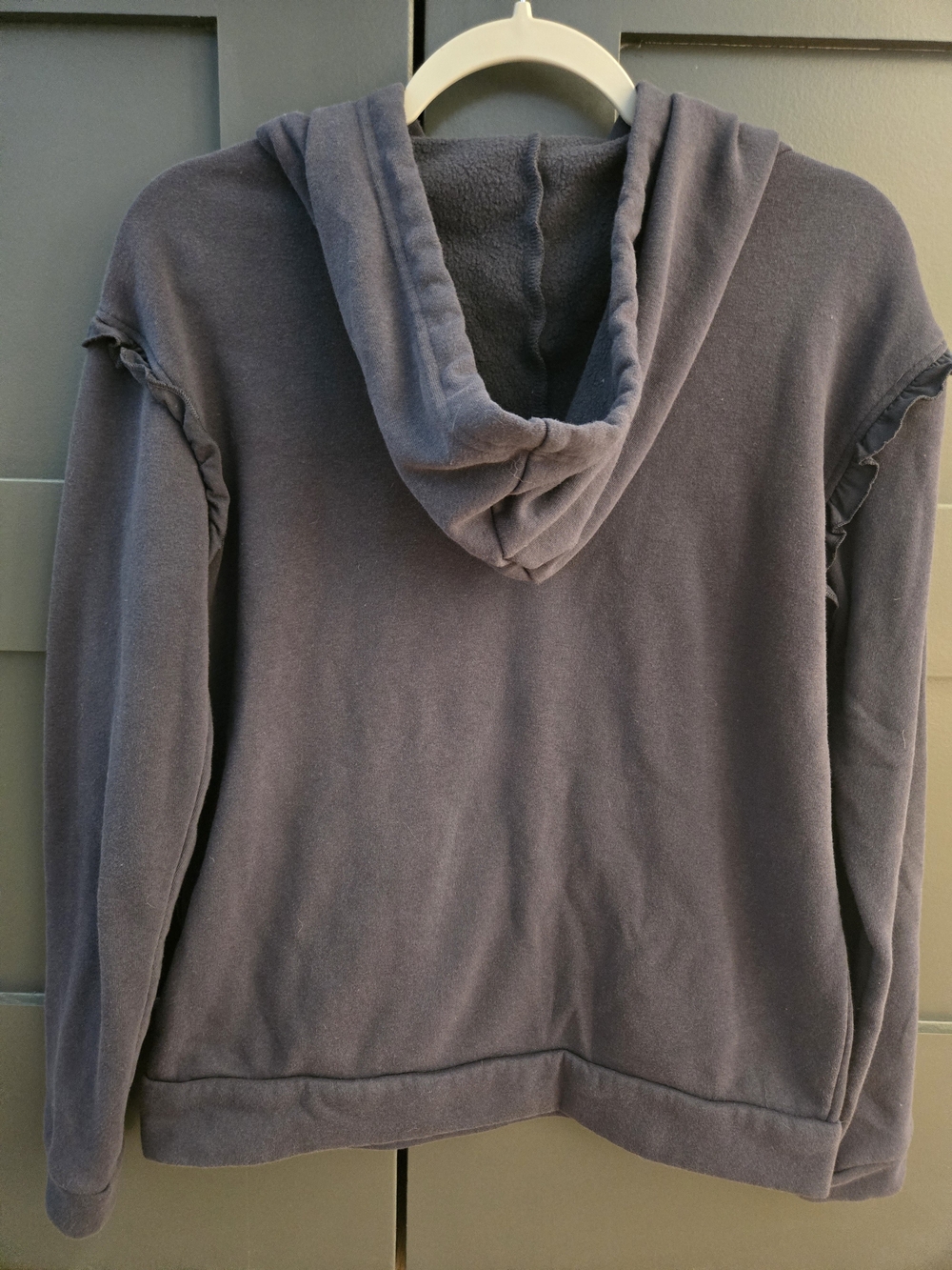Make + Model Women's Hoodie with Ruffle Trim - Picture 4 of 4
